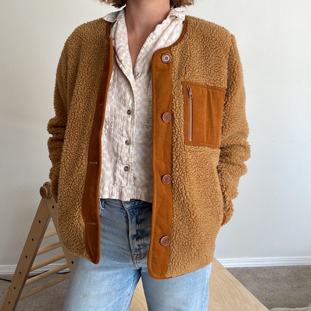 NWOT Madewell Sherpa Jacket Size Small